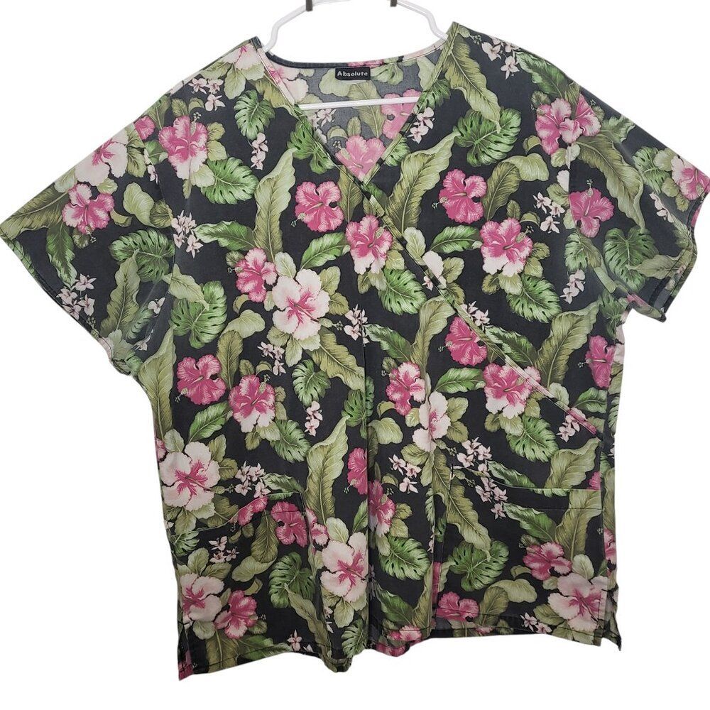 Absolute Hibiscus Scrub Top